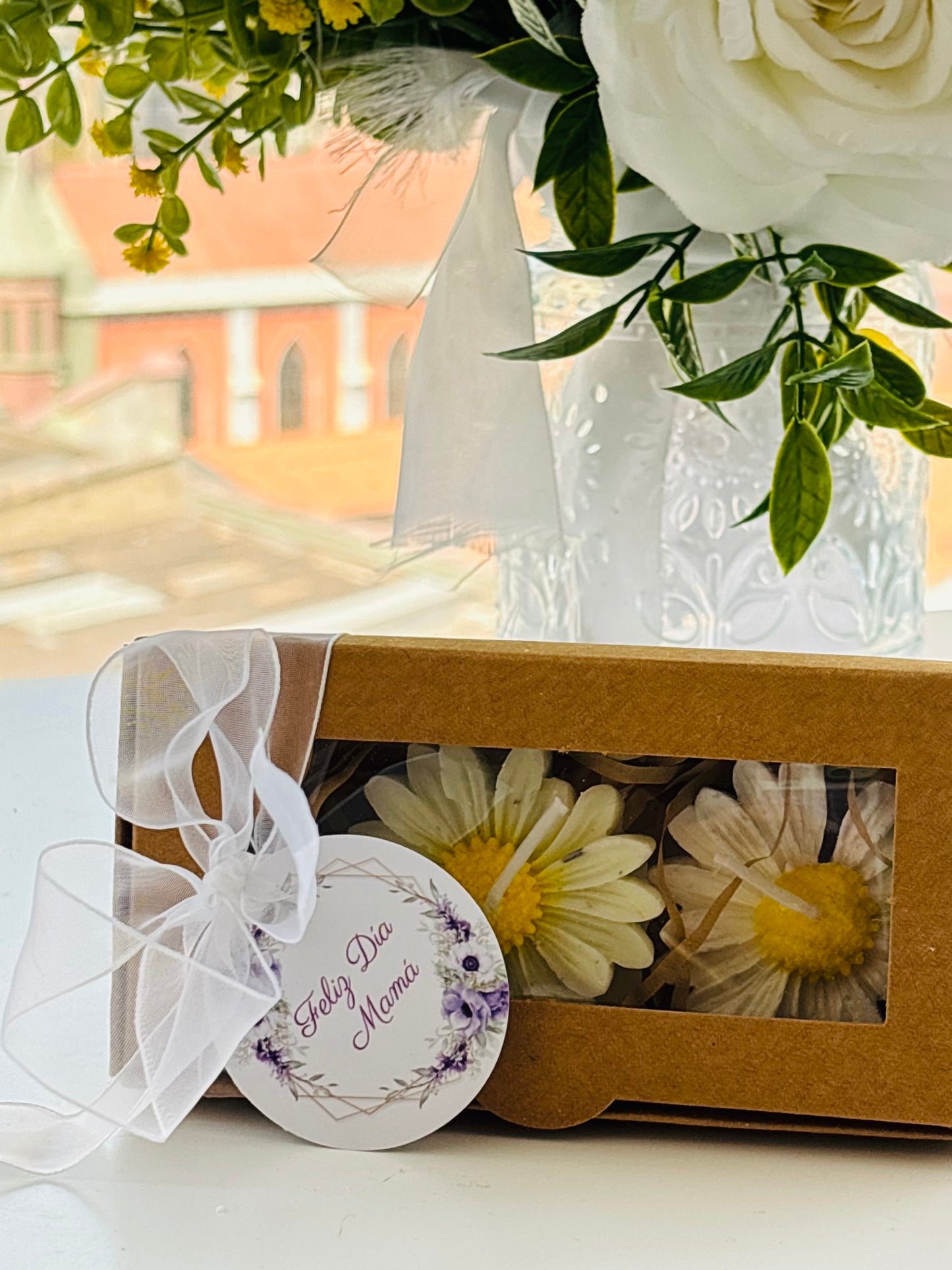 Pack 2 velas margaritas flotantes