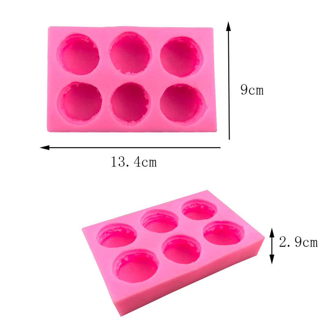 MOLDE DE SILICONA JABÓN VELAS FORMA DE MACARRONES