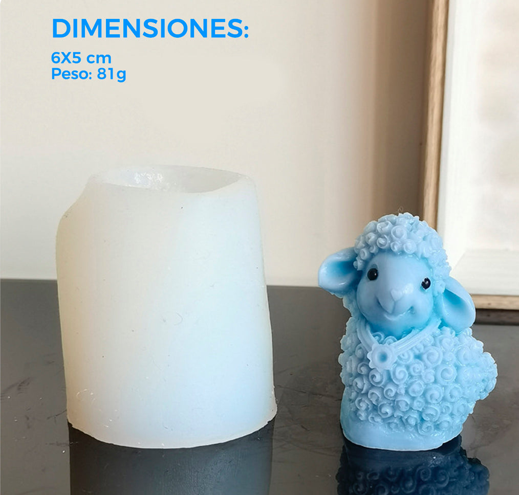 MOLDE DE SILICONA CORDERO, CORDERITO, OVEJA, OVEJITA COLLAR RESINA DECORACIÓN