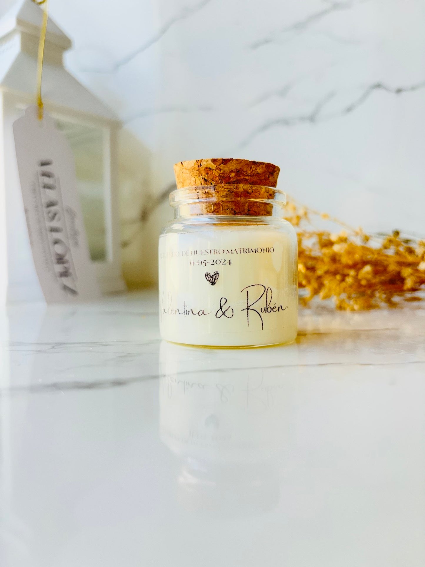 Mini Vela Soya 50grs Tapa Corcho Souvenir