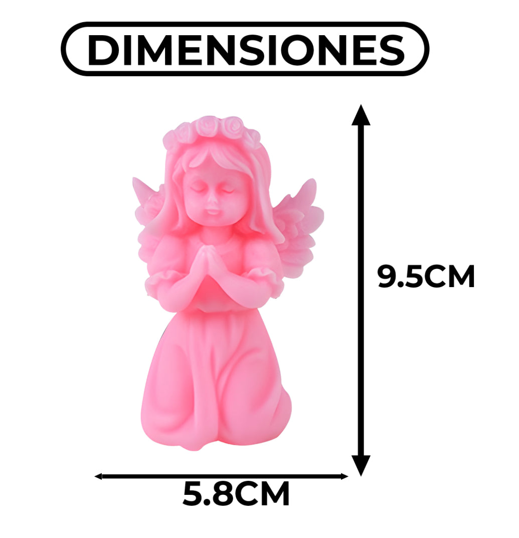 MOLDE DE SILICONA PARA VELA ANGELITA ORANDO 9.5X5.8CM