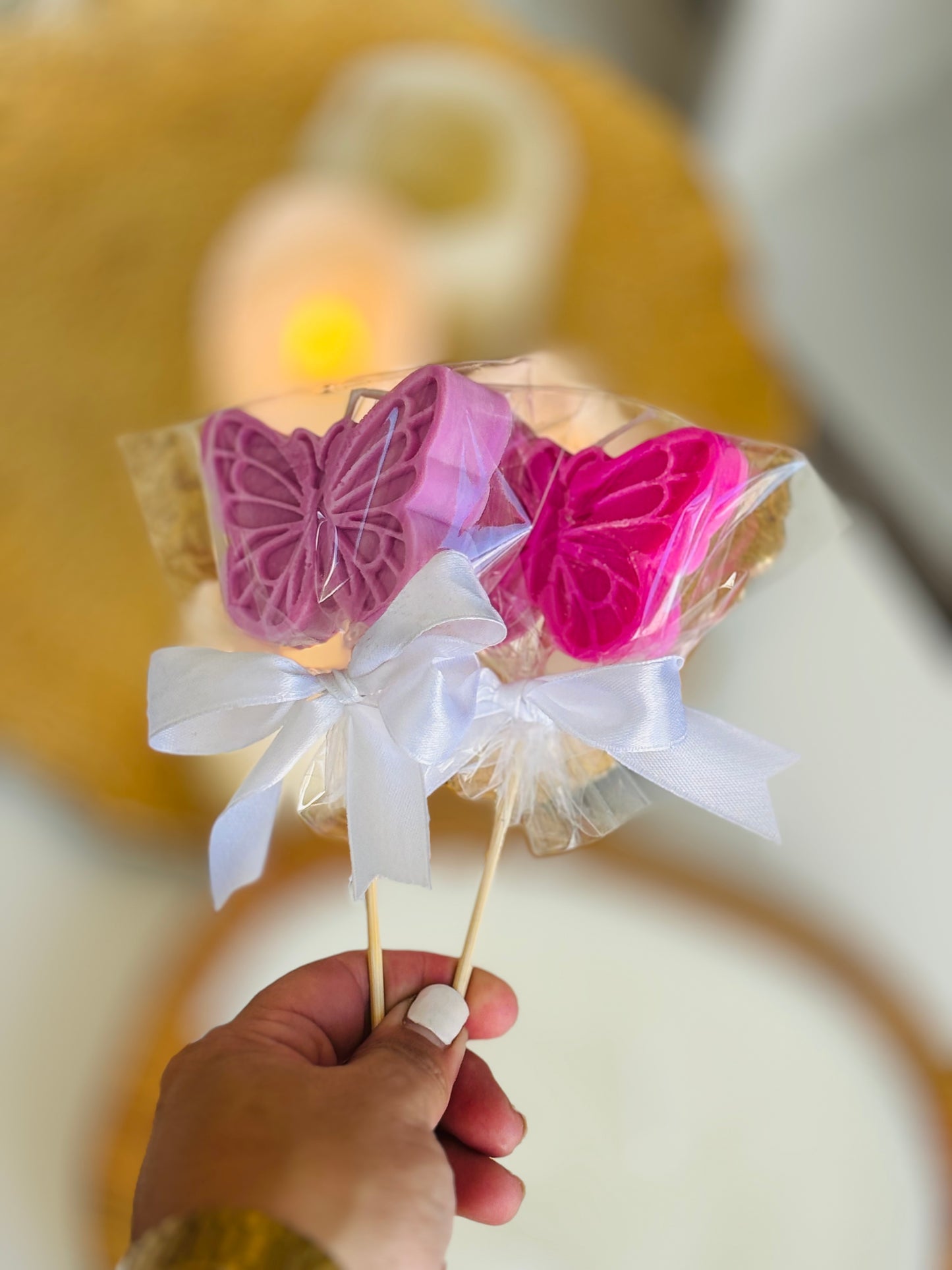 Vela mariposa paleta