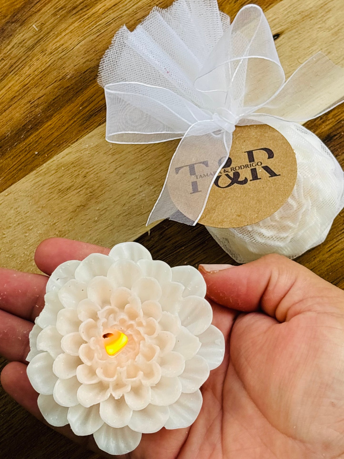 Vela flor de loto sin empaque