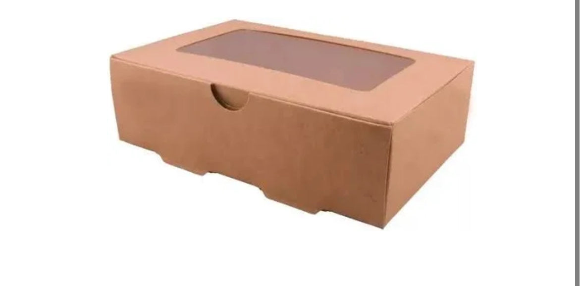 Caja para tablas con visor 25 cm x 7 cm de alto