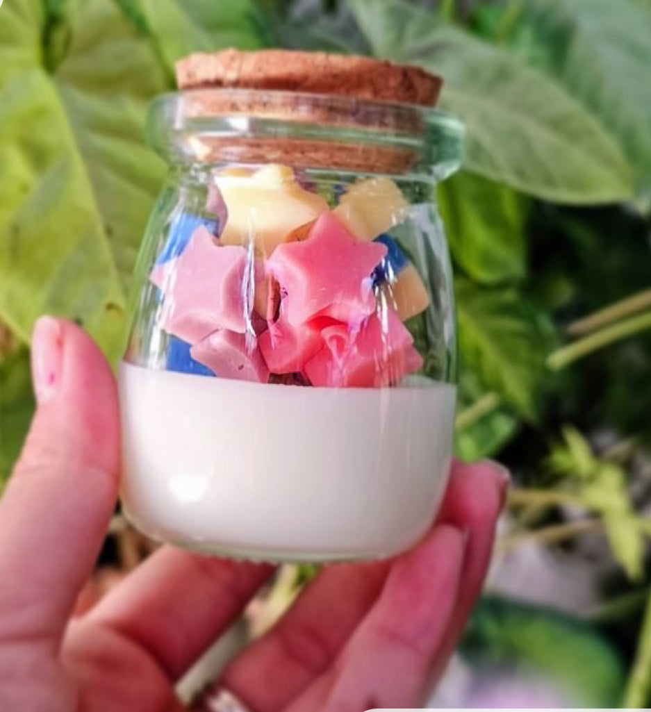 Frasco para velas 100 ml tapa corcho ovalado