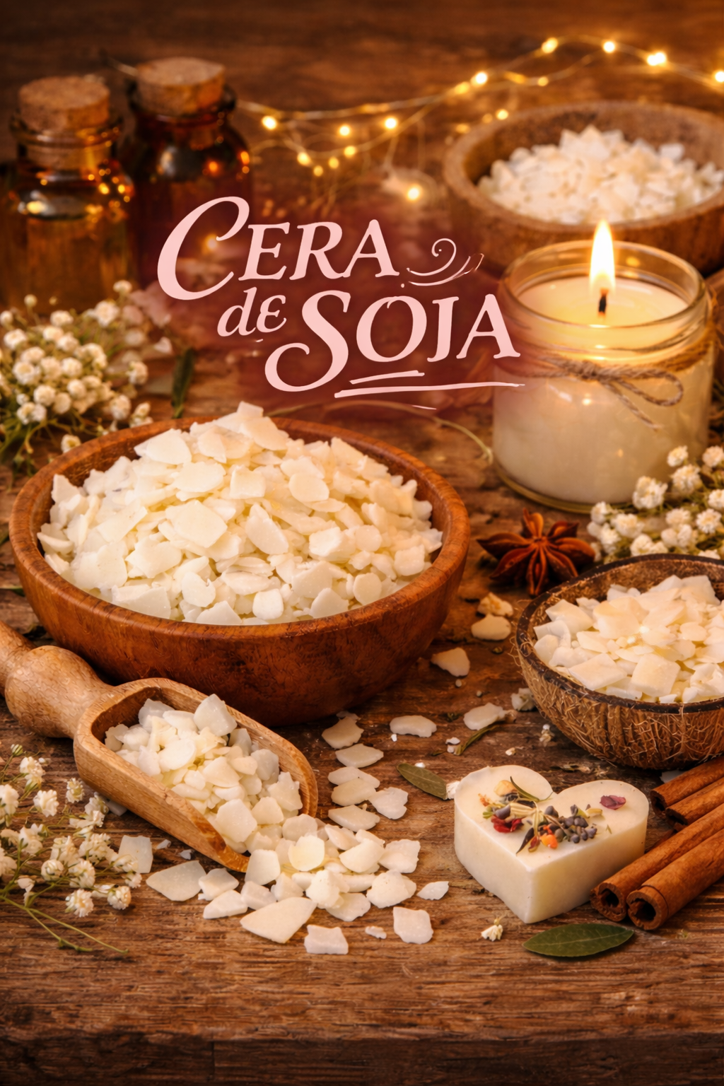 Cera de soja 1 kilos. 45 a 50 grados