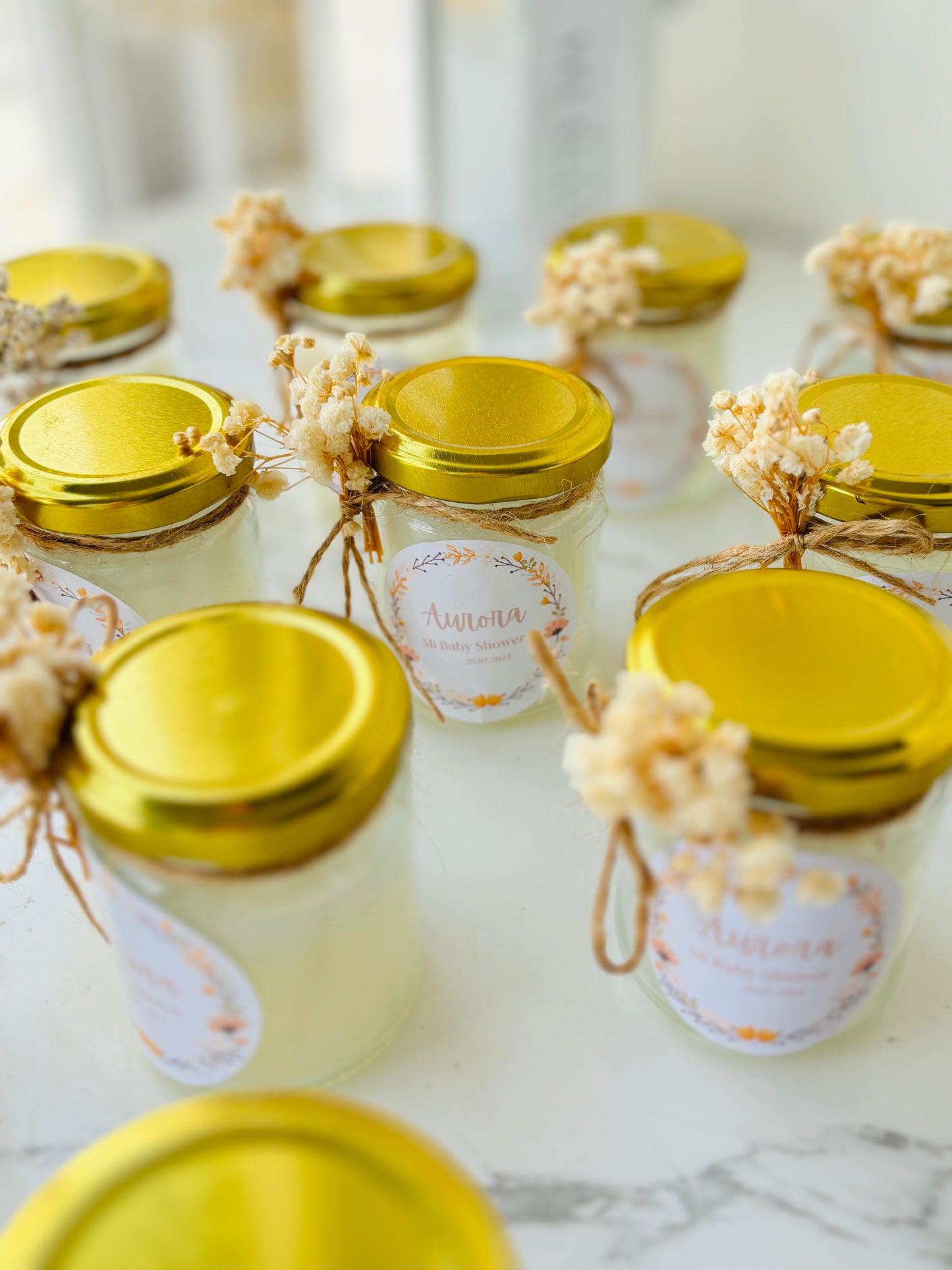 Vela 100 gramos stickers bautizo souvenir