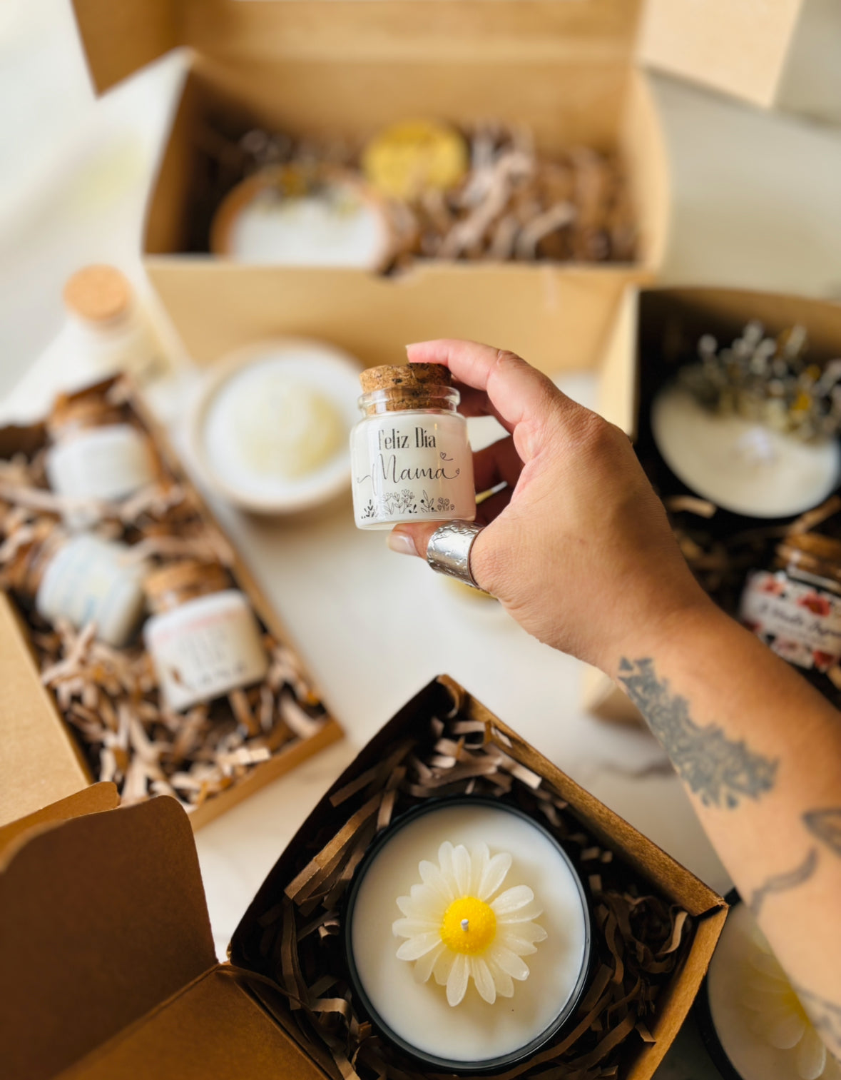 MINIVELA SOYA 50 GRAMOS AROMA VAINILLA CORPORATIVA + BOLSA ORGANZA