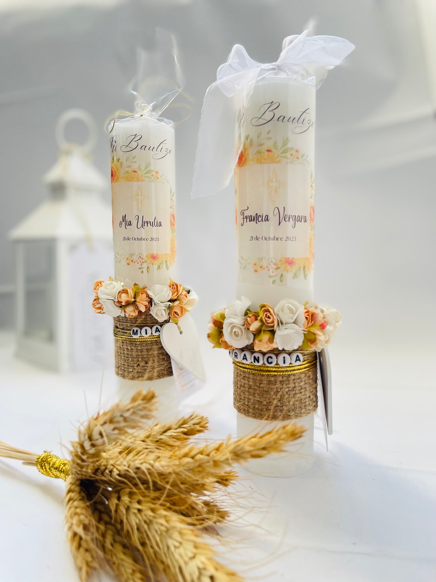 Cirio Ceremonia Bautizo Personalizado