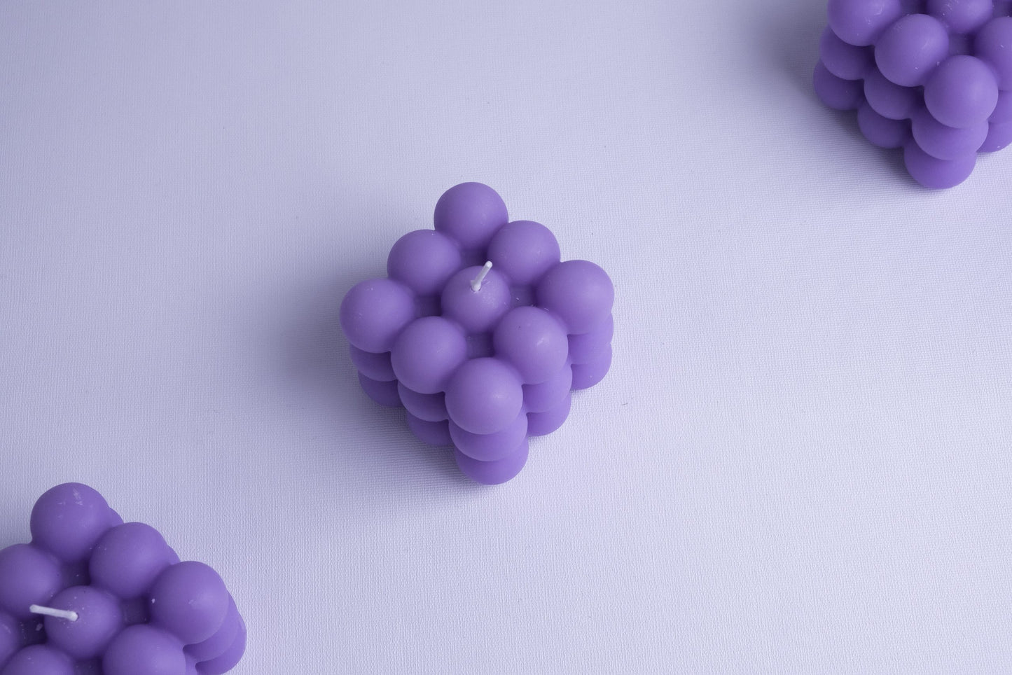 Vela Burbujas Morada