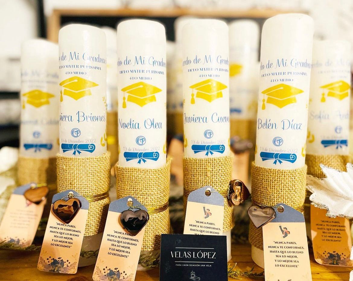 Cirio Ceremonia Graduación Personalizado