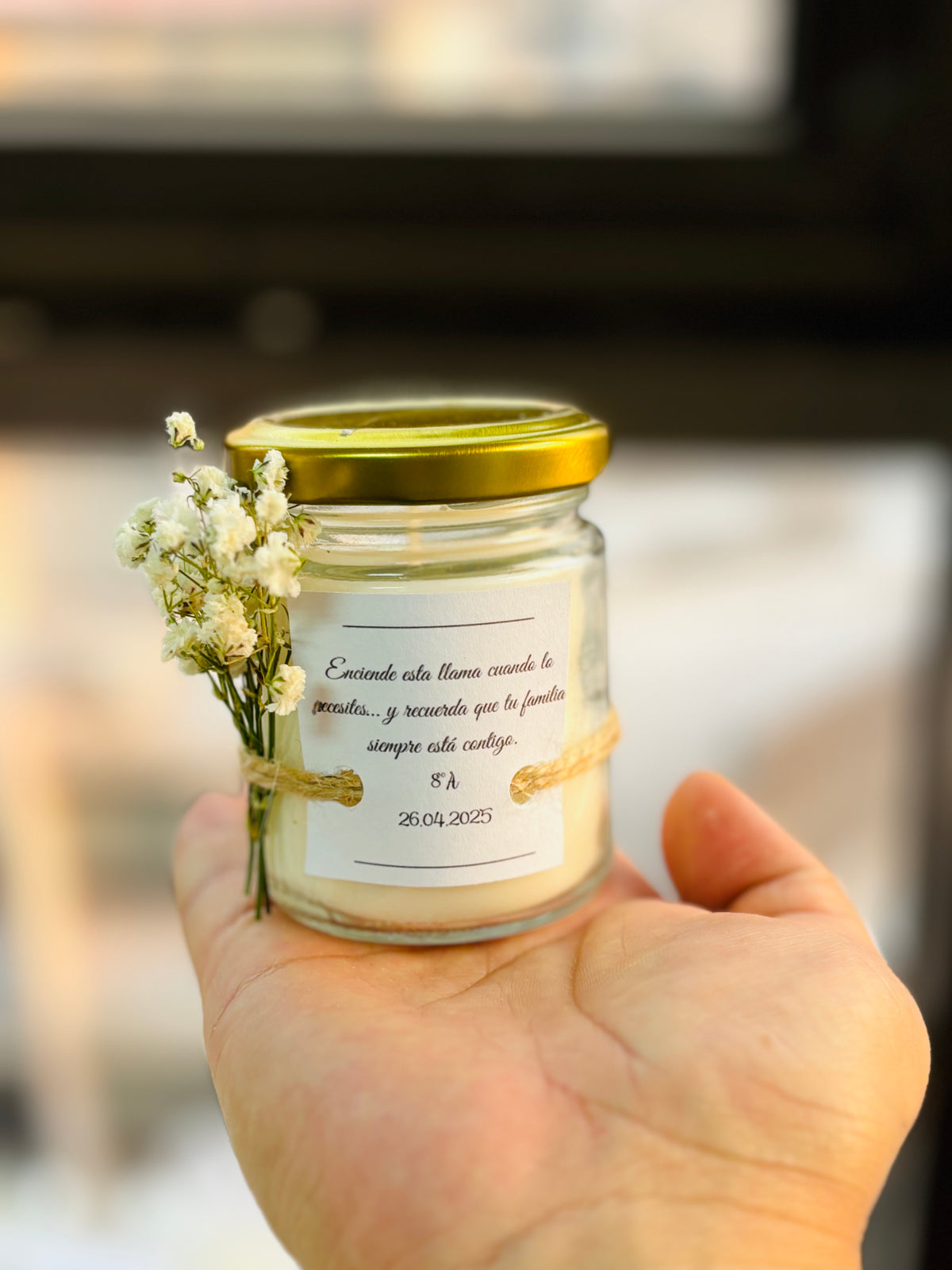 VELA AROMATICA PERSONALIZADA GRADUACIÓN 100 GRS