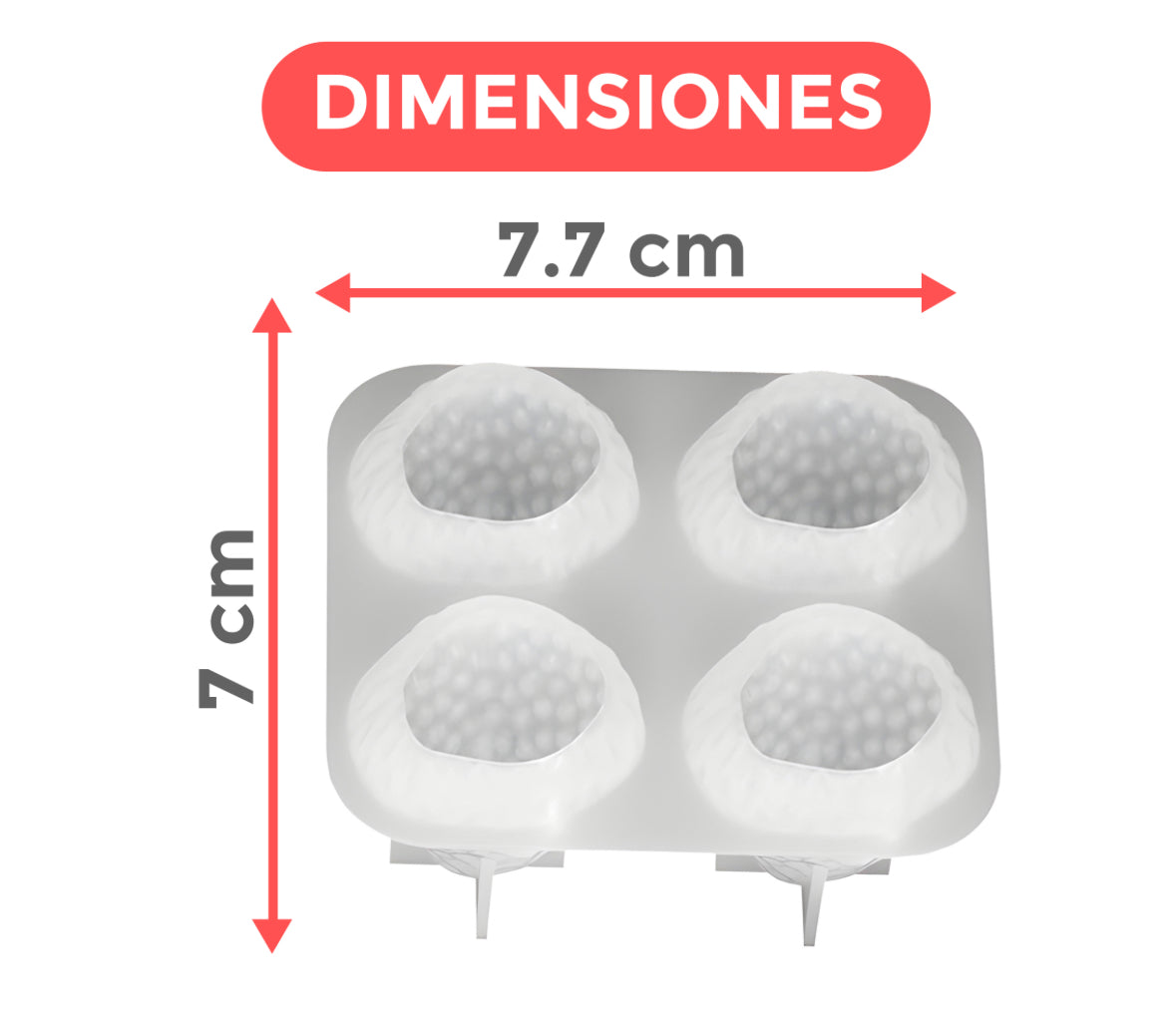 Molde para velas frutillas