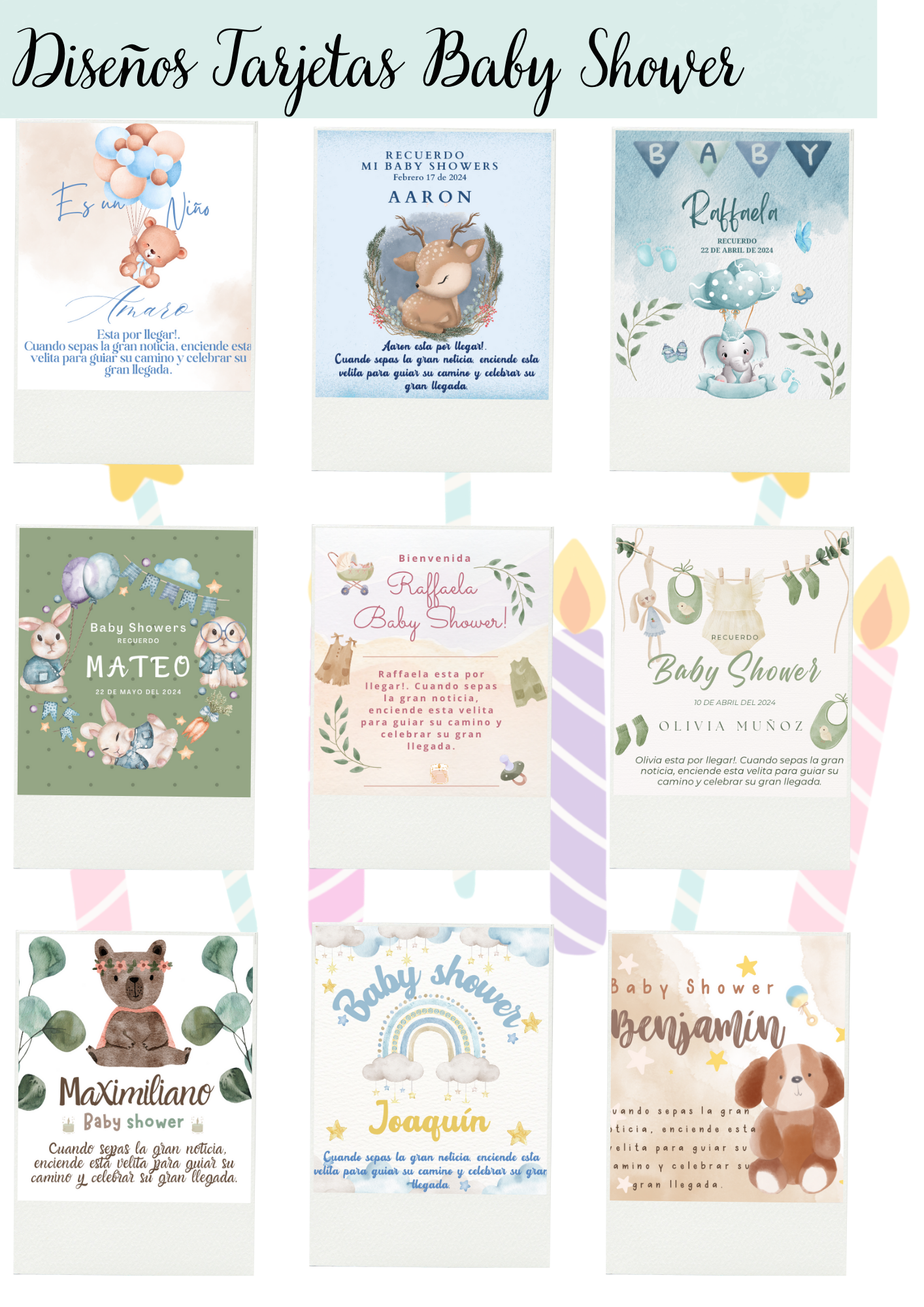Pack 12 Minivelitas Recuerdos Petunias + Cuenco acrilico