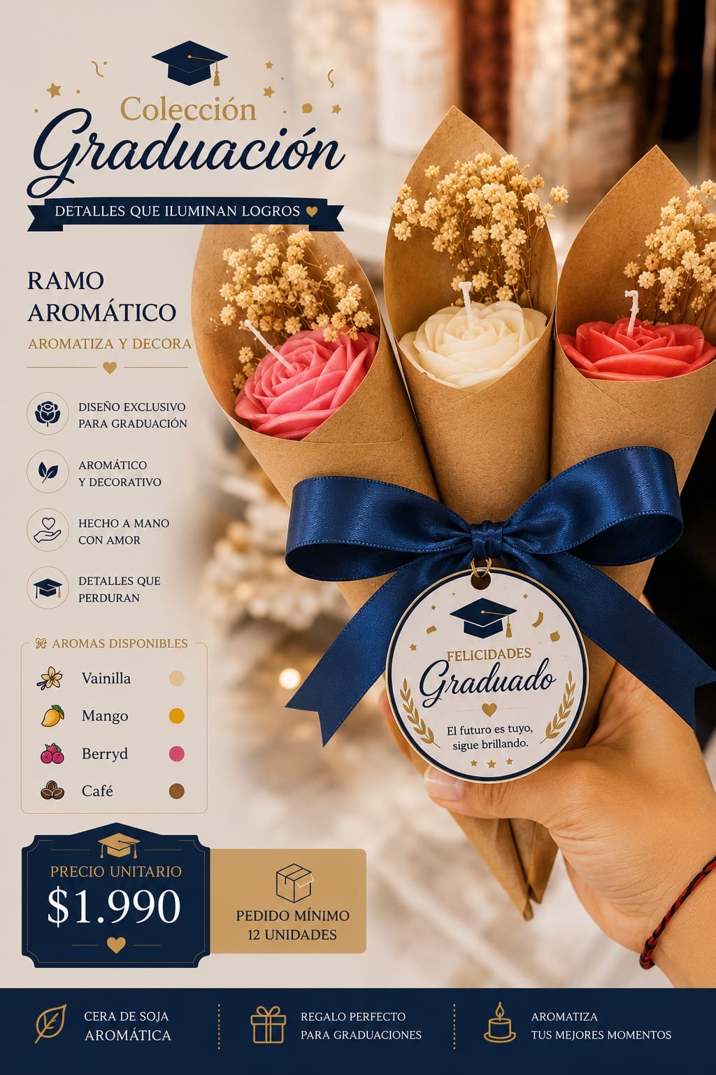 RAMO ROSAS VELAS GRADUACIÓN