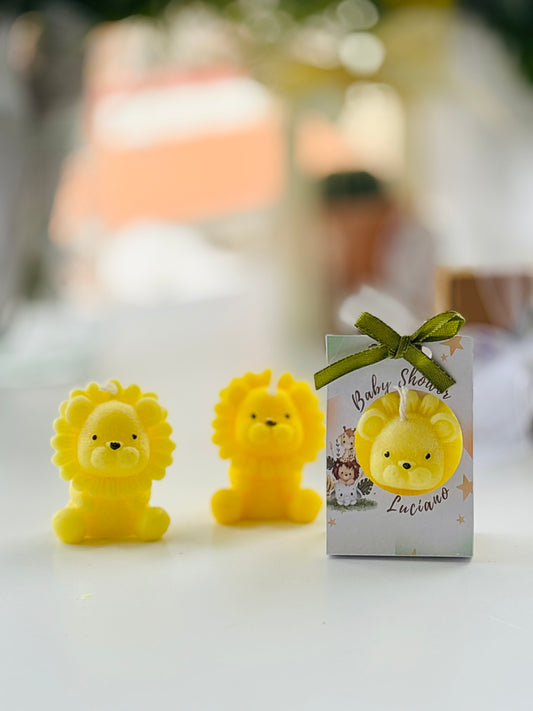 Vela León colores + empaque y aroma