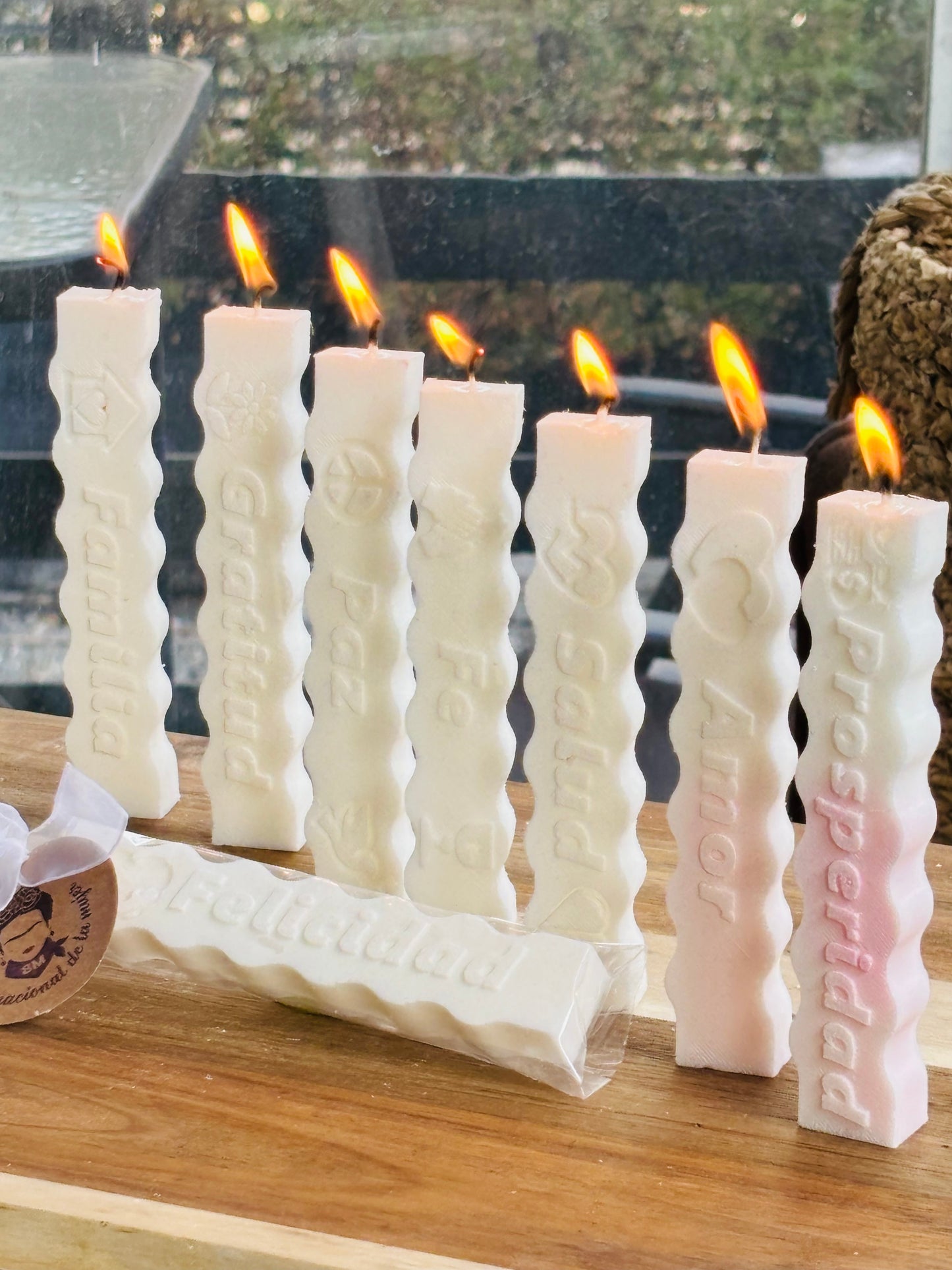 Molde silicona para velas 8 deseos