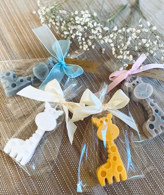 12 VELAS JIRAFAS + TARJETA PERSONALIZADA