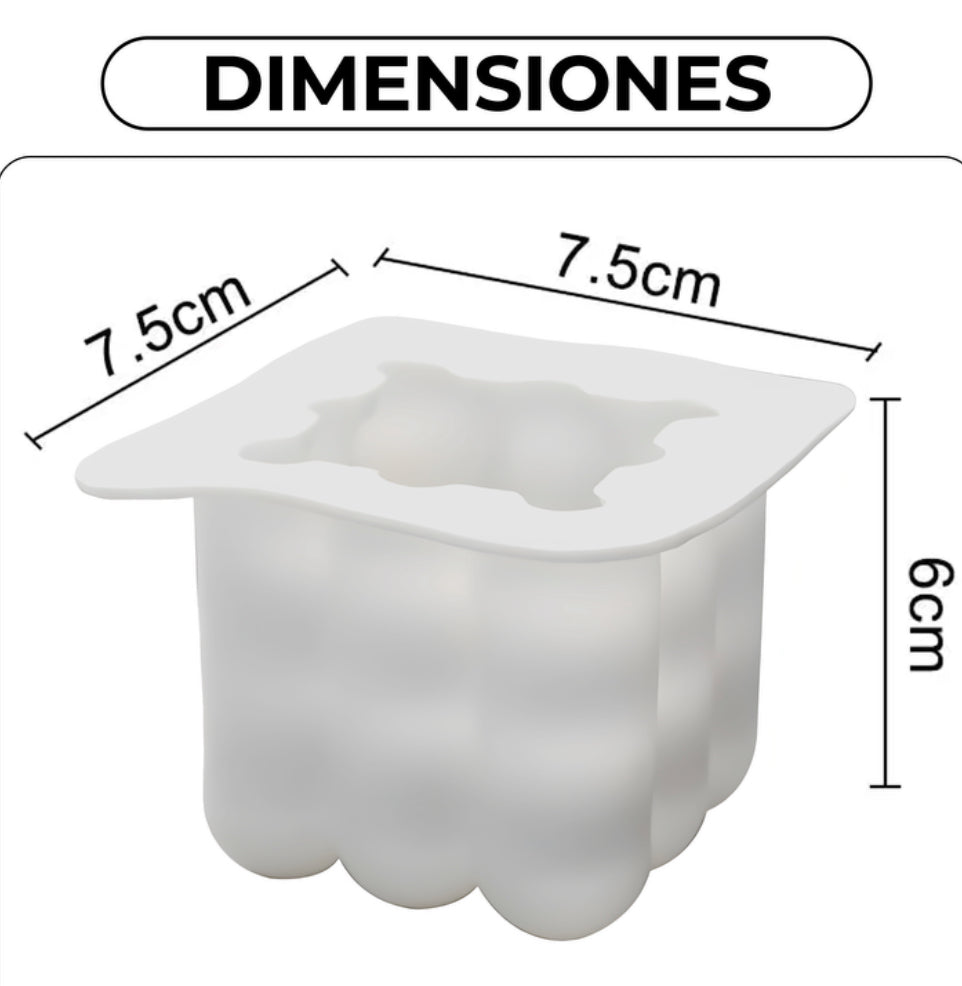 Molde de silicona cubo