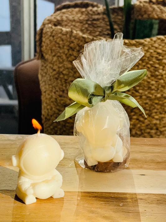 Vela astronauta + lazo y tarjeta personalizada