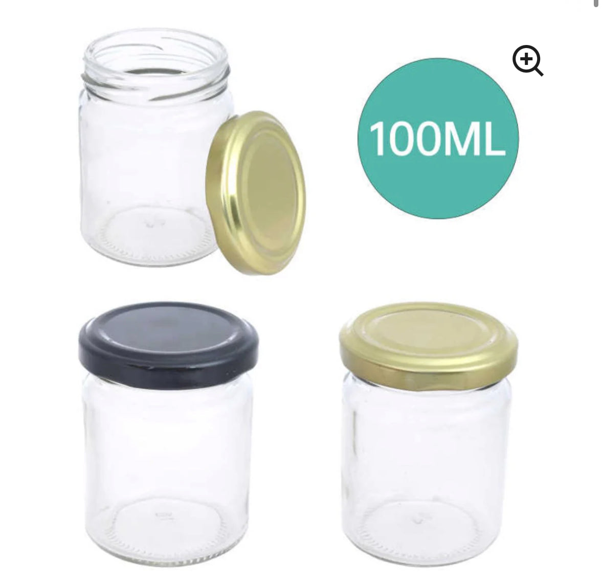 FRASCO VIDRIO 100ML TAPA METAL