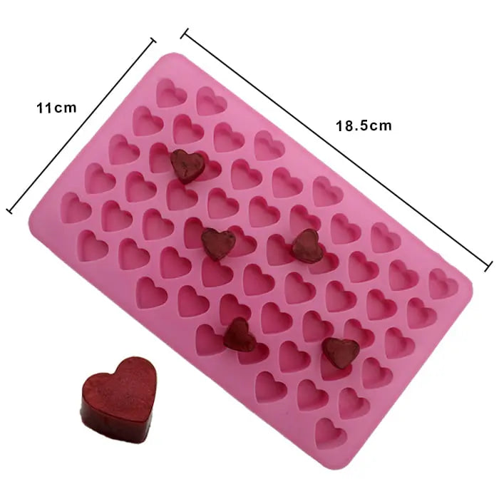 Molde corazones pequeños para velas
