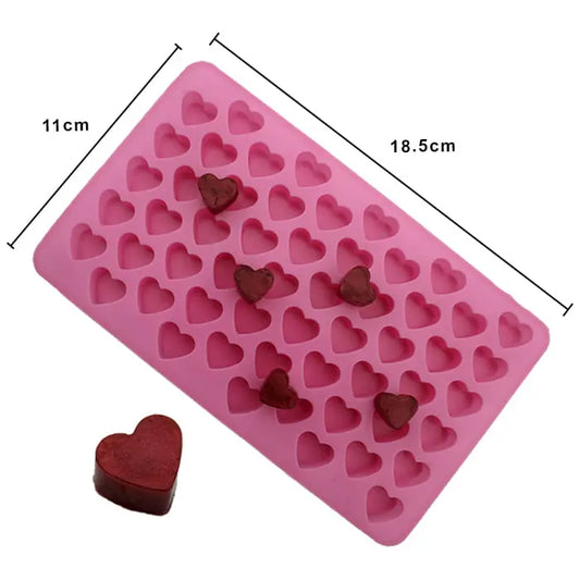 Molde corazones pequeños para velas