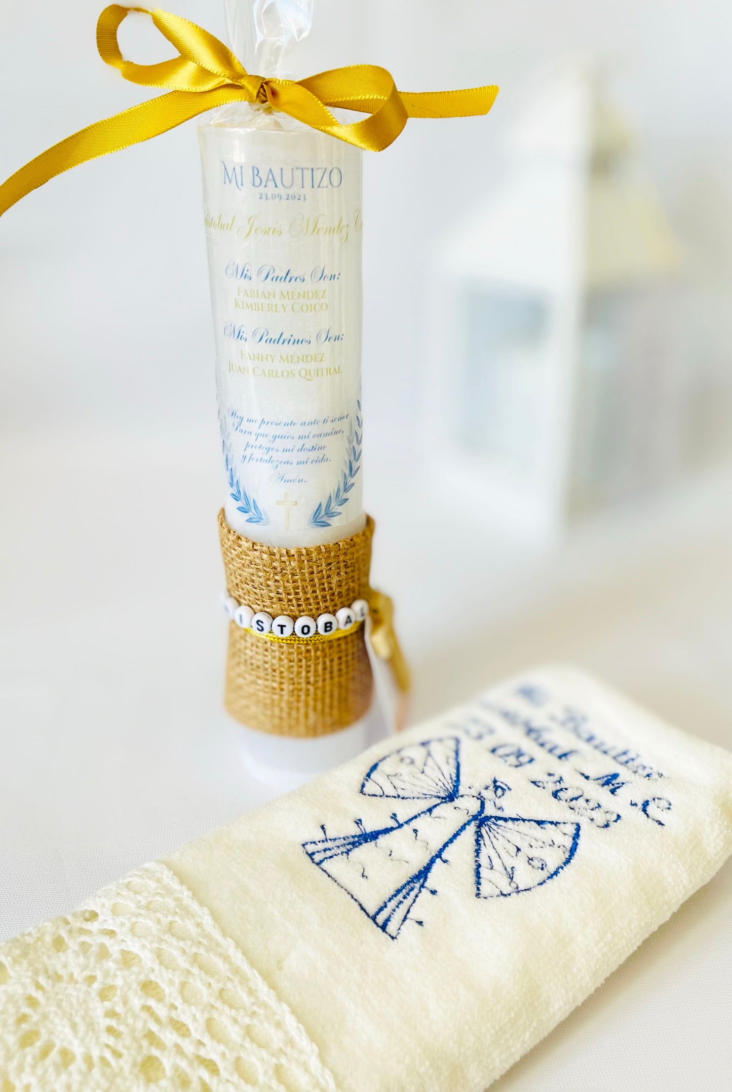 Pack Bautzio I (Cirio + Toalla bordada)